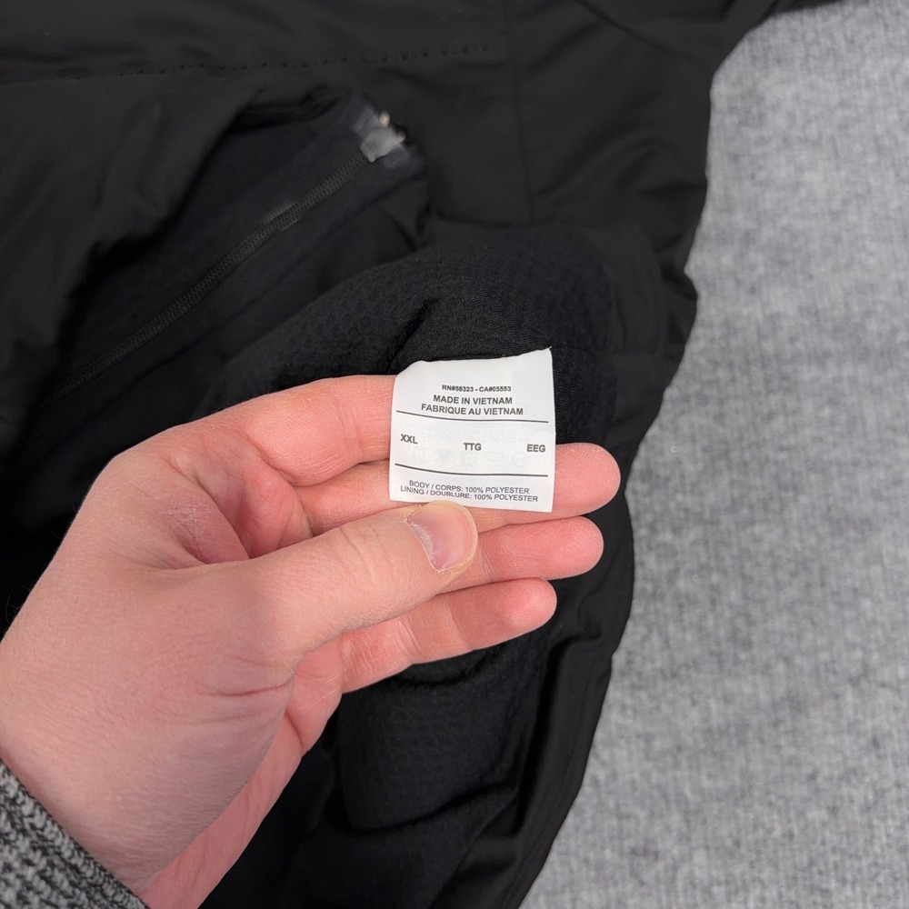 Nike‎ Golf Jacket Men 2XL Black Full Zip Aeroloft Puffer Performance Pockets - Picture 7 of 10
